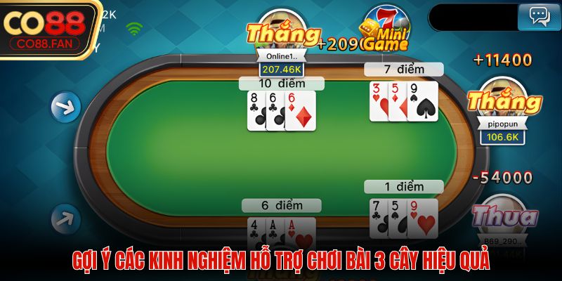 Gợi ý các kinh nghiệm hỗ trợ chơi bài 3 cây hiệu quả