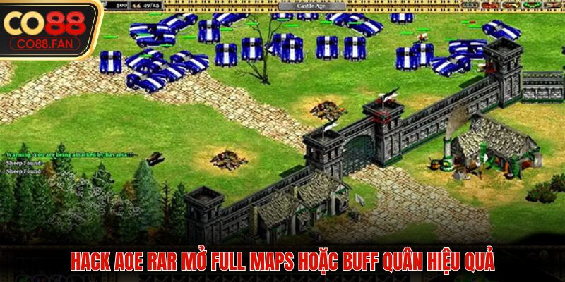 Hack AOE RAR mở Full Maps hoặc Buff quân hiệu quả
