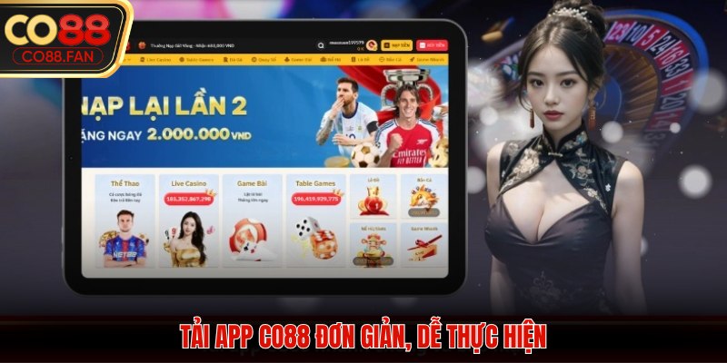Tải App CO88 đơn giản, dễ thực hiện