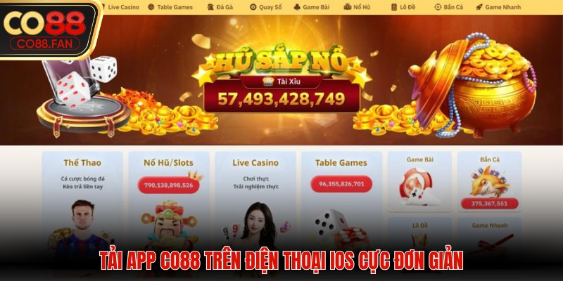 Tải App CO88 trên điện thoại IOS cực đơn giản